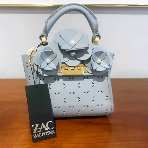 ZAC Zac Posen Eartha Folded Gusset Shoulder Bag - DARK GREY – Pit-a-Pats.com