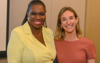 Incoming Board Chair, Yvonne Thomas, and Erin White, President & CEO